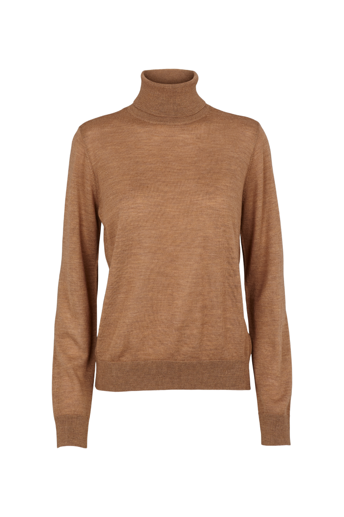 Basic Apparel Vera Roll Neck Sweaters 188 Apple Cinnamon
